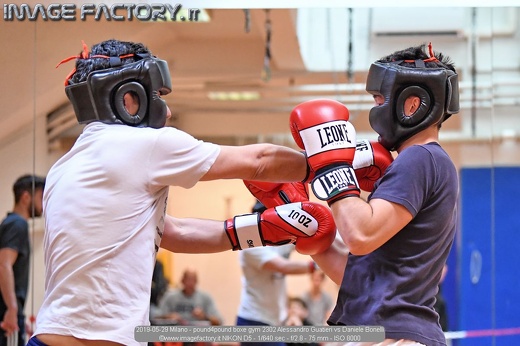 2019-05-29 Milano - pound4pound boxe gym 2302 Alessandro Guatieri vs Daniele Bonelli